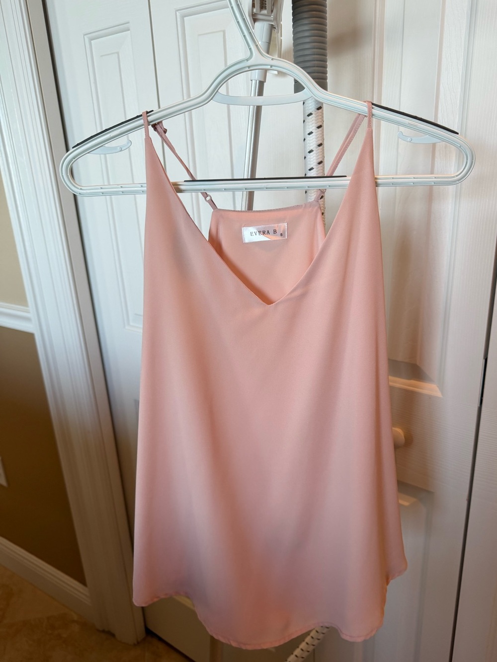 Blush Satin V-Neck Cami
